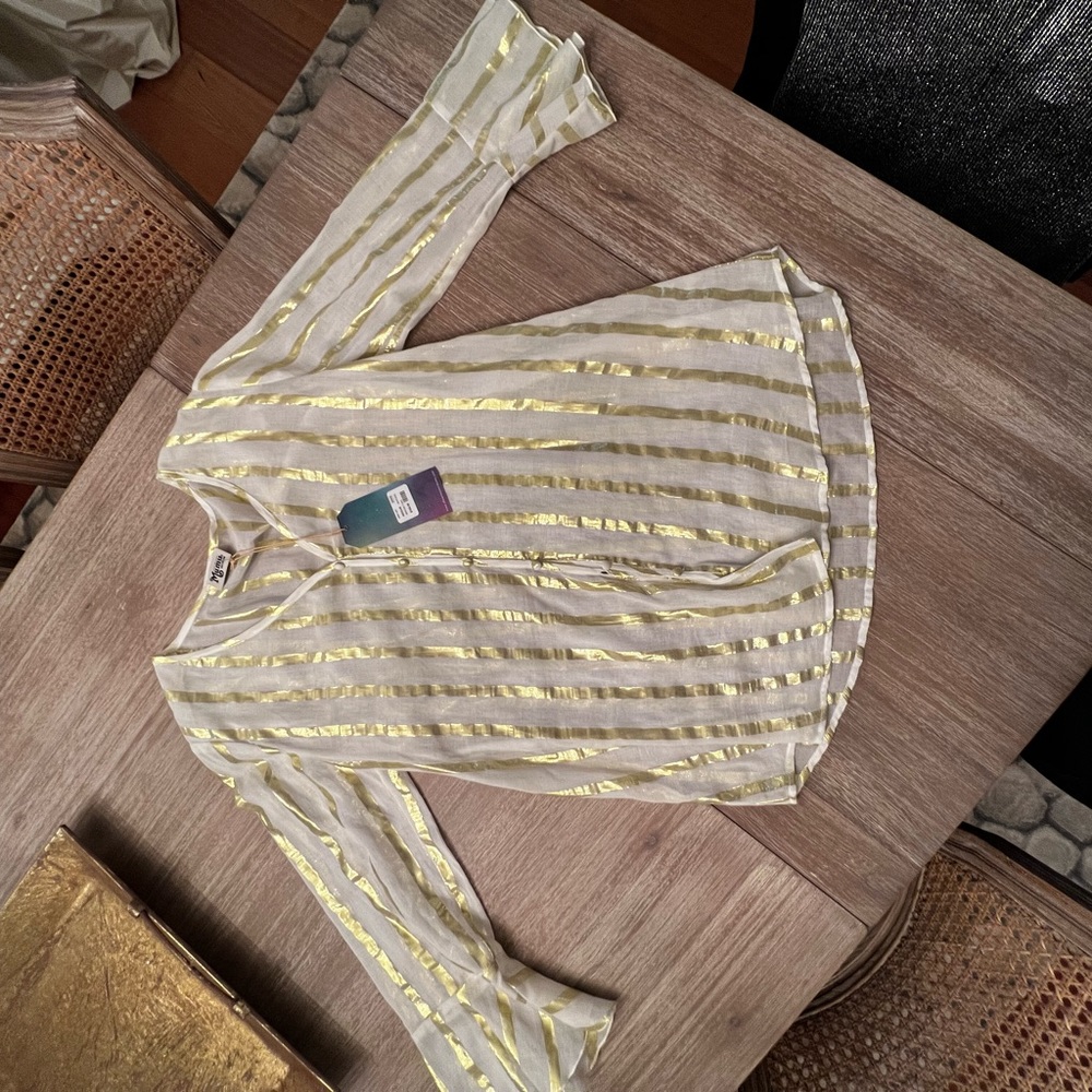 Show me your Mumu bell sleeve dress shirt
